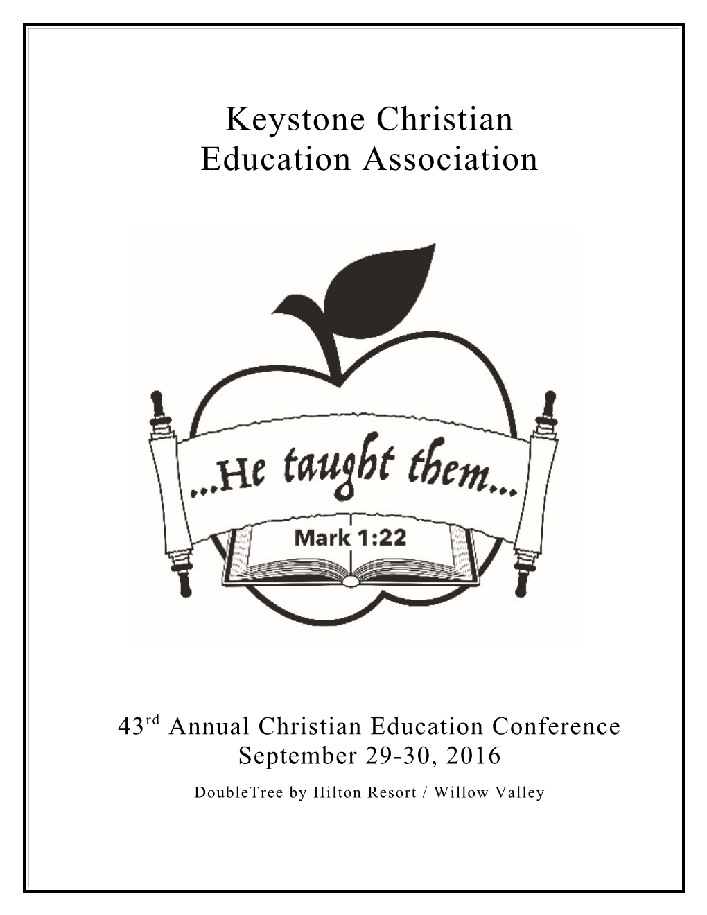 43Rd Annual Christian Education Conference