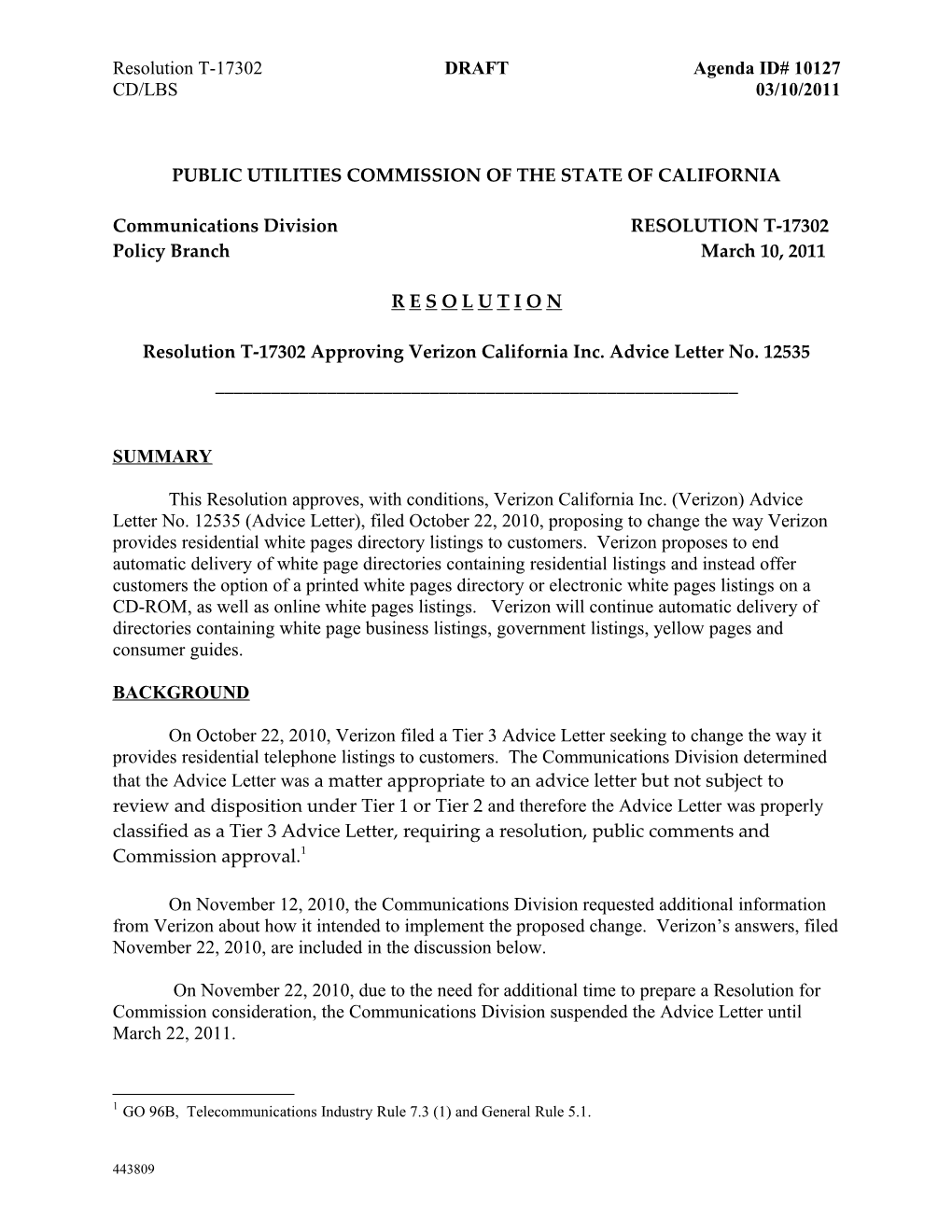 Public Utilities Commission of the State of California