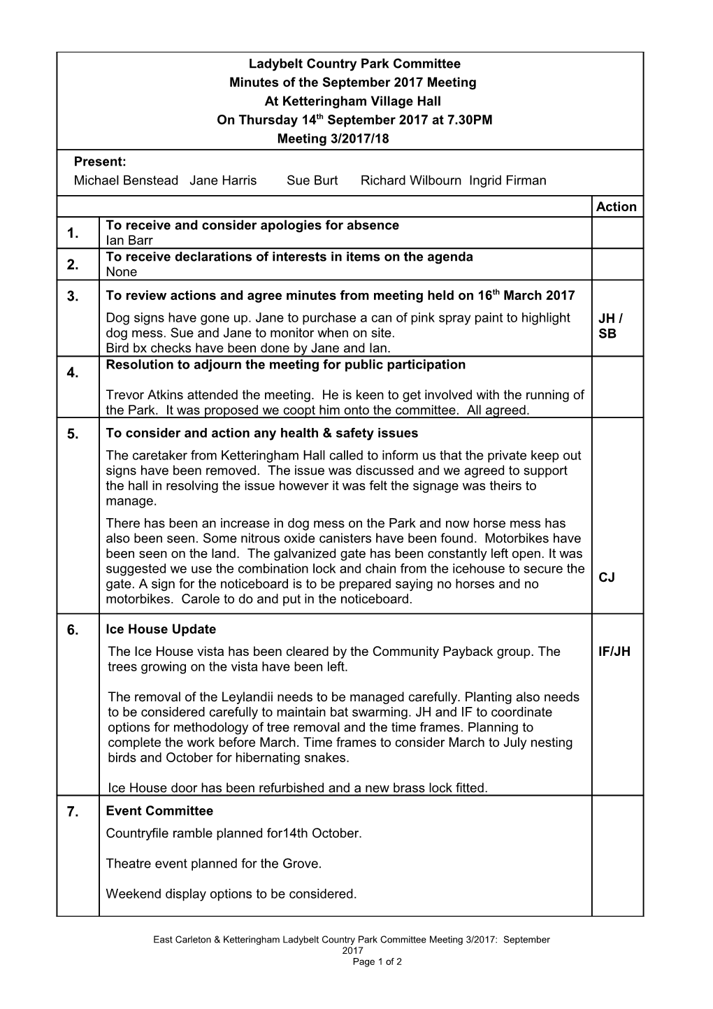 East Carleton & Ketteringham Parish Council