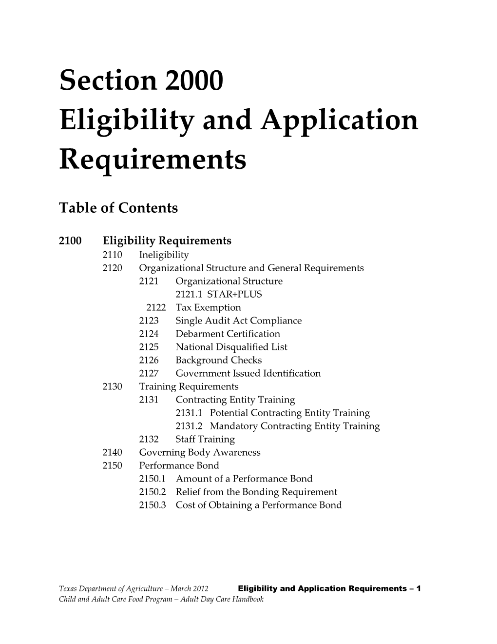 Eligibility and Application Requirements s1