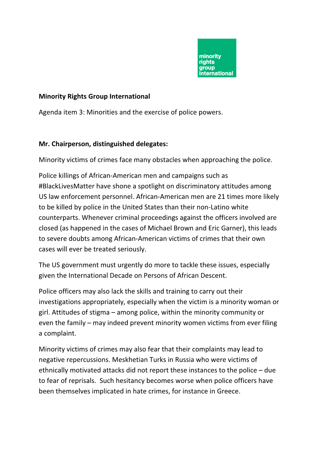 Minority Rights Group International