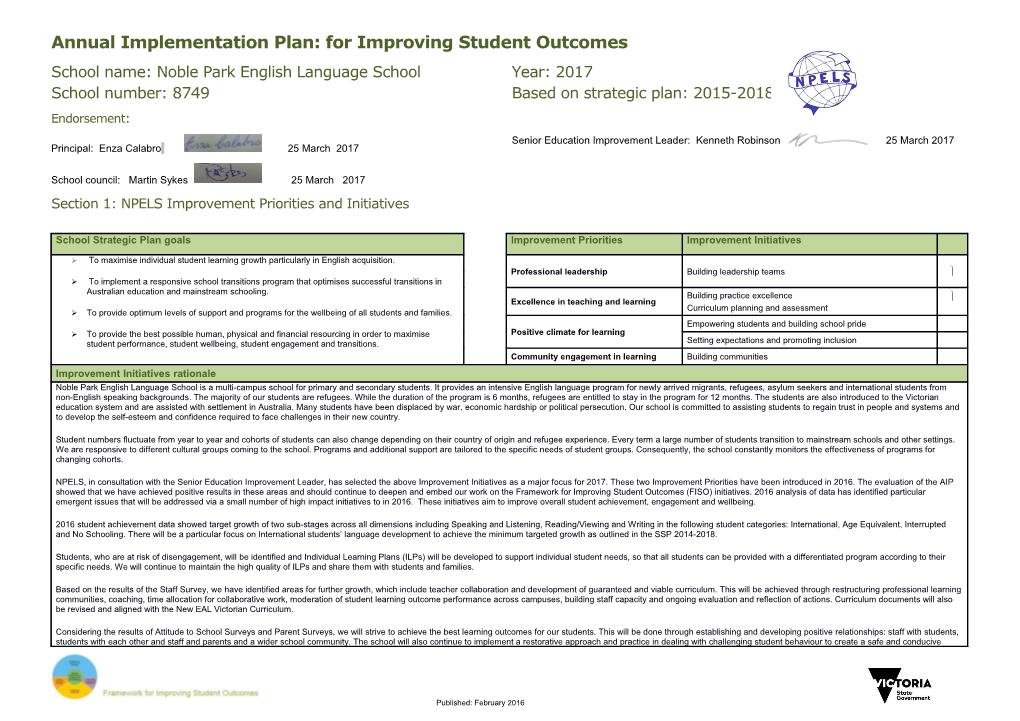 2017 School Annual Implementation Plan Tool s4