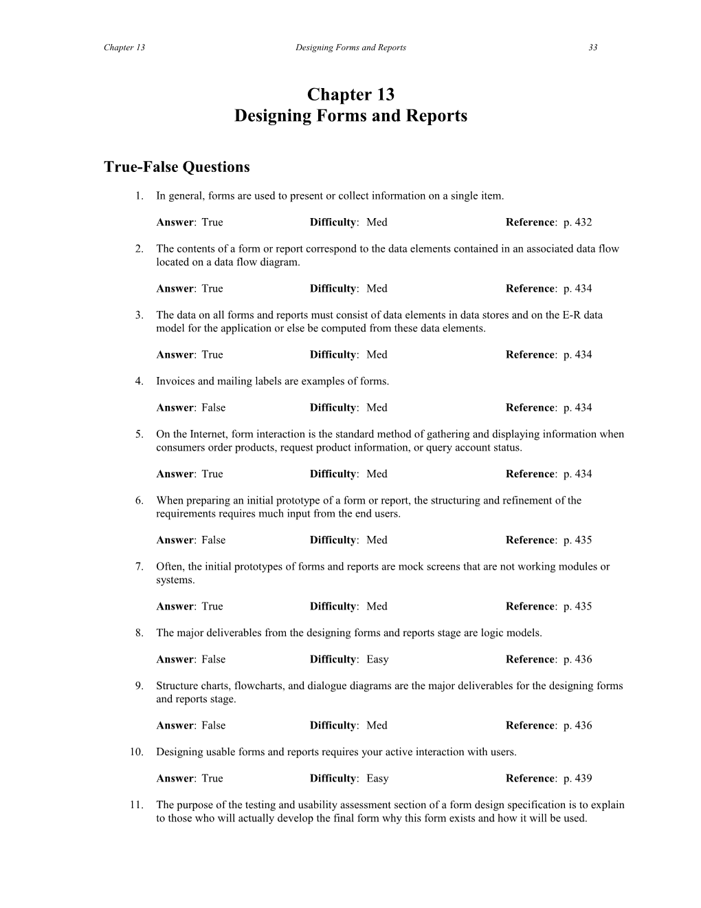 Chapter 13 Designing Forms and Reports 289