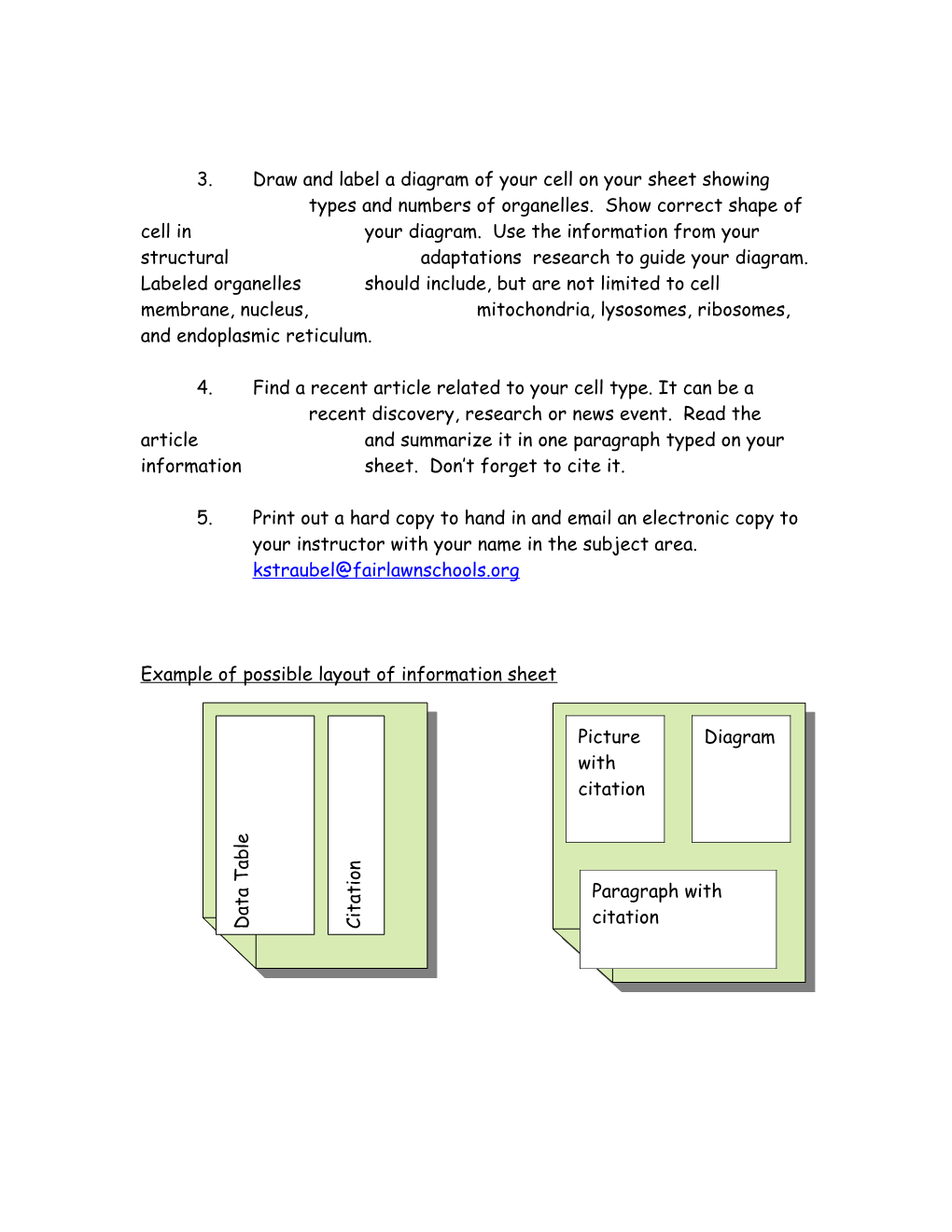 Cell Information Sheet