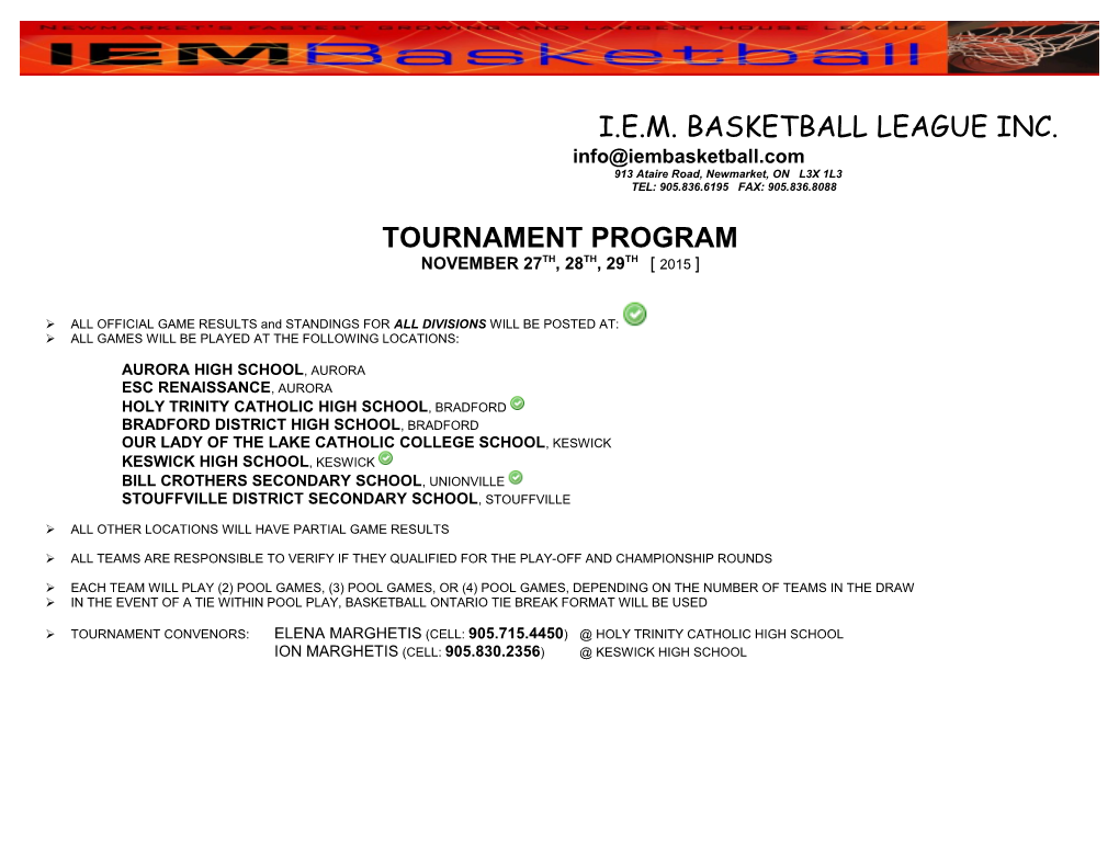 I.E.M. Basketball League Inc s3