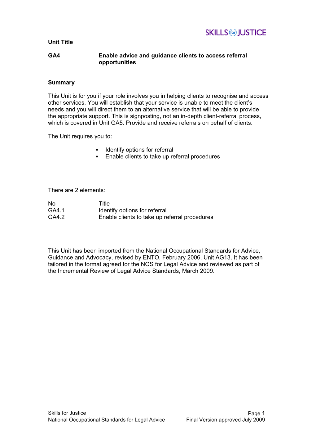 Performance Criteria s1