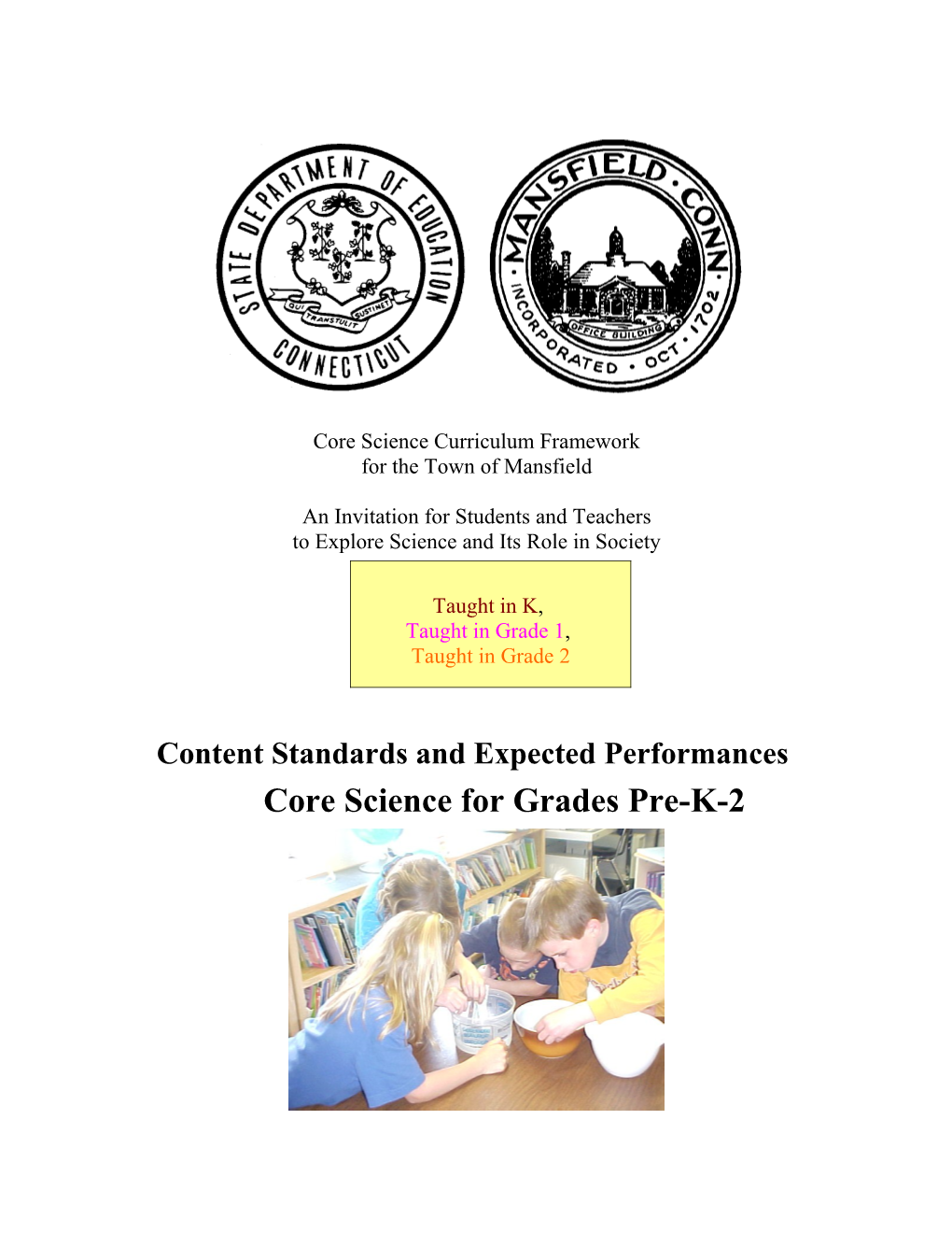 Core Science Curriculum Framework