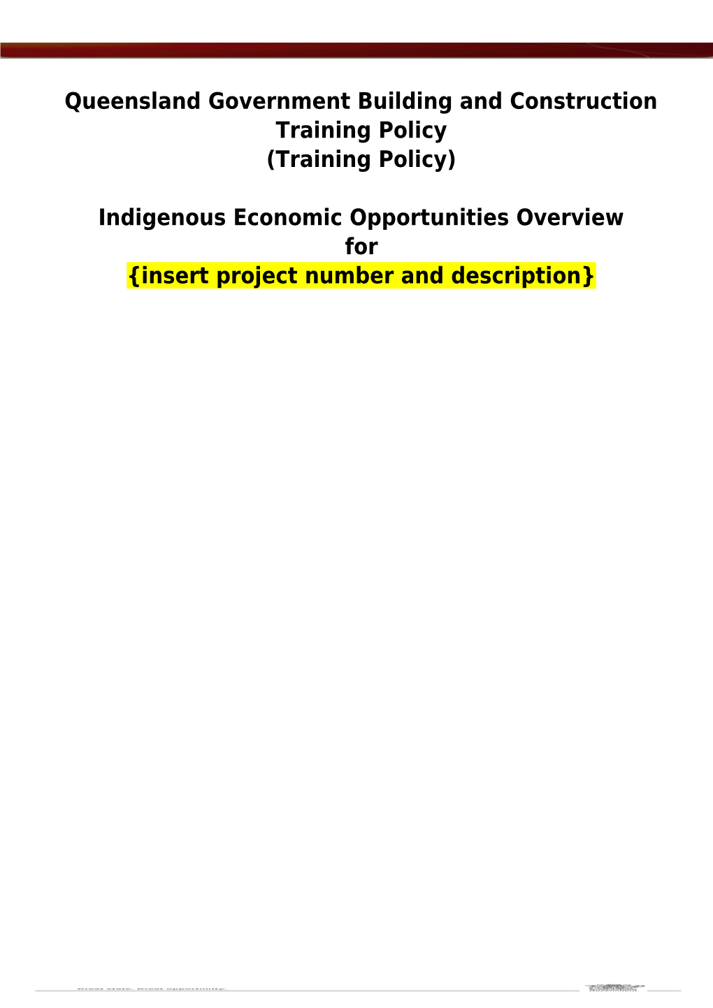 Indigenous Economic Opportunities Overview