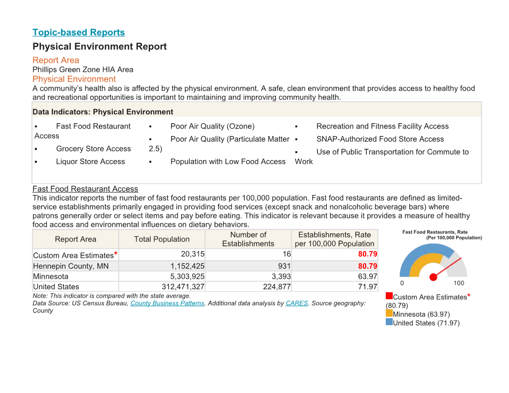 Topic-Based Reports