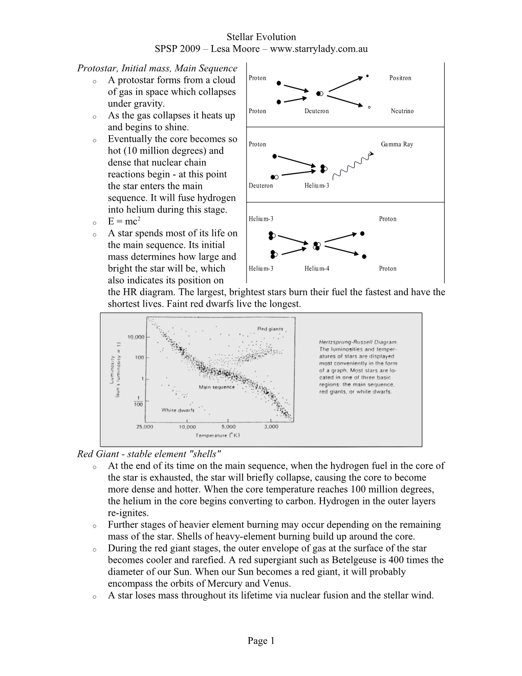 Protostar, Initial Mass, Main Sequence