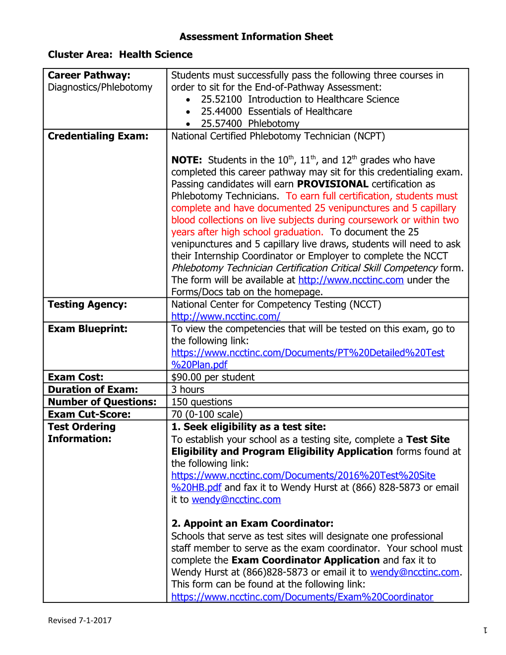 Cluster Area: Health Science s4