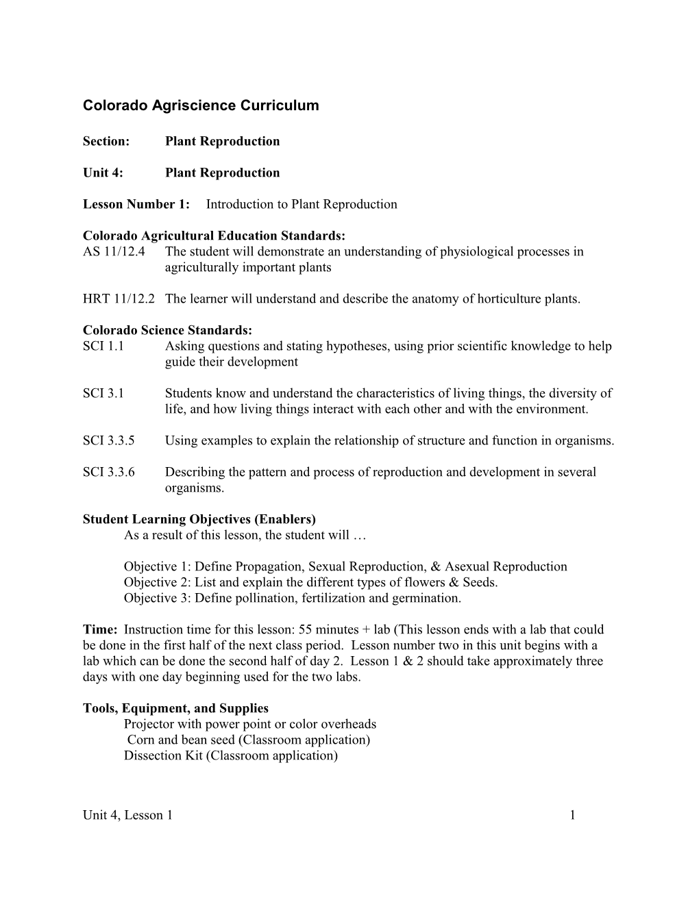 Colorado Agriscience Curriculum s4