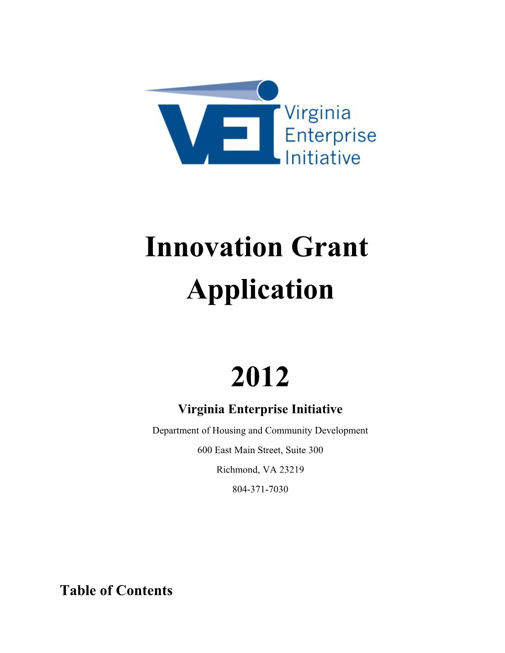 Innovation Grant