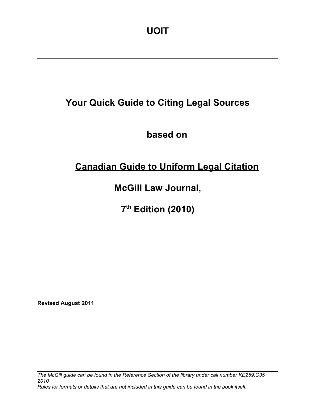 Your Quick Guide to Citing Legal Sources