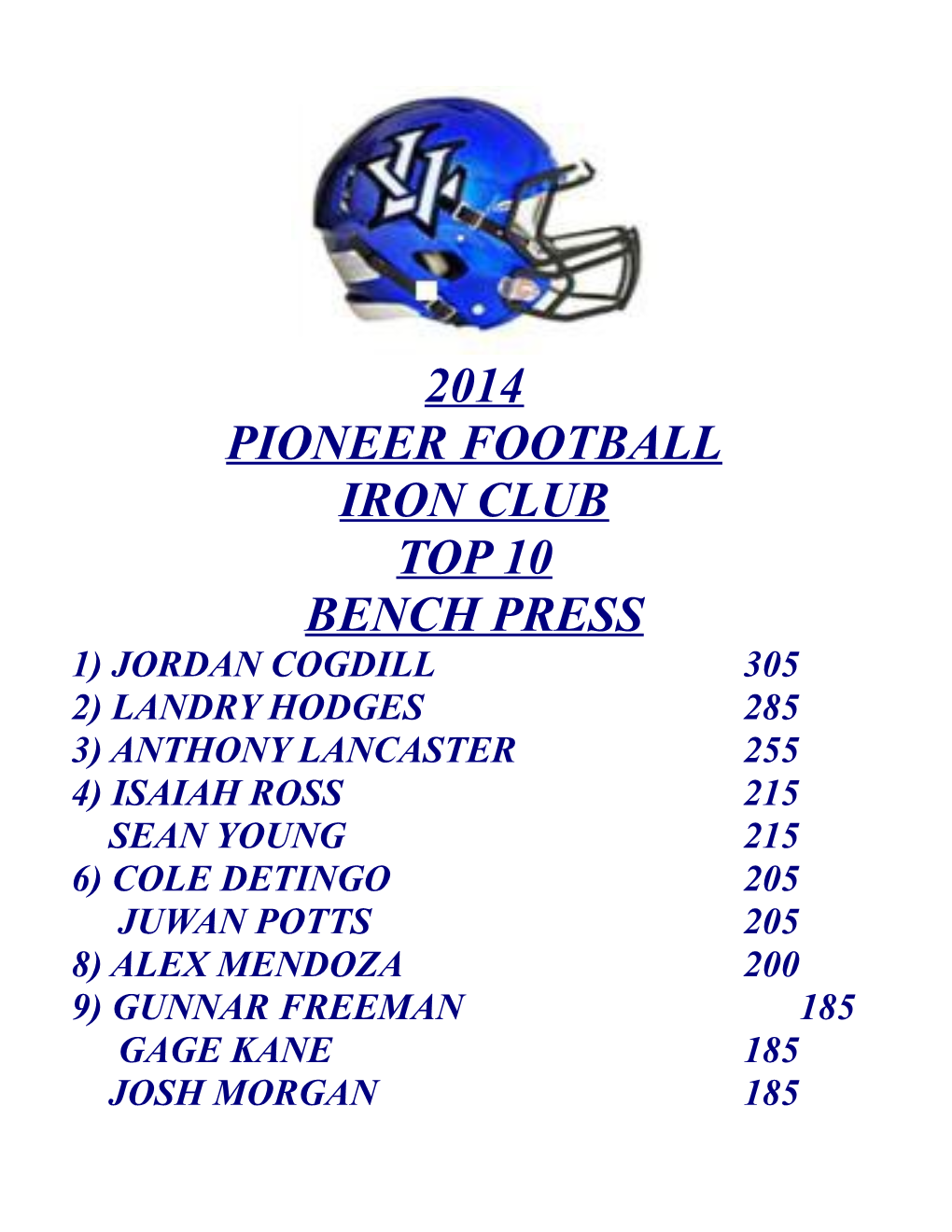 Pioneer Football