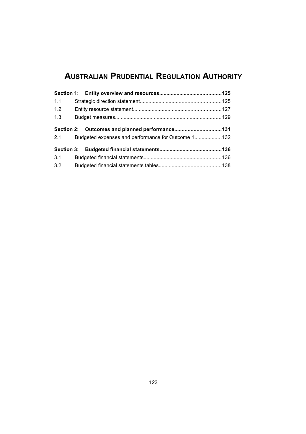 Australian 2017-18 Budget Portfolio Statements - Australian Prudential Regulation Authority