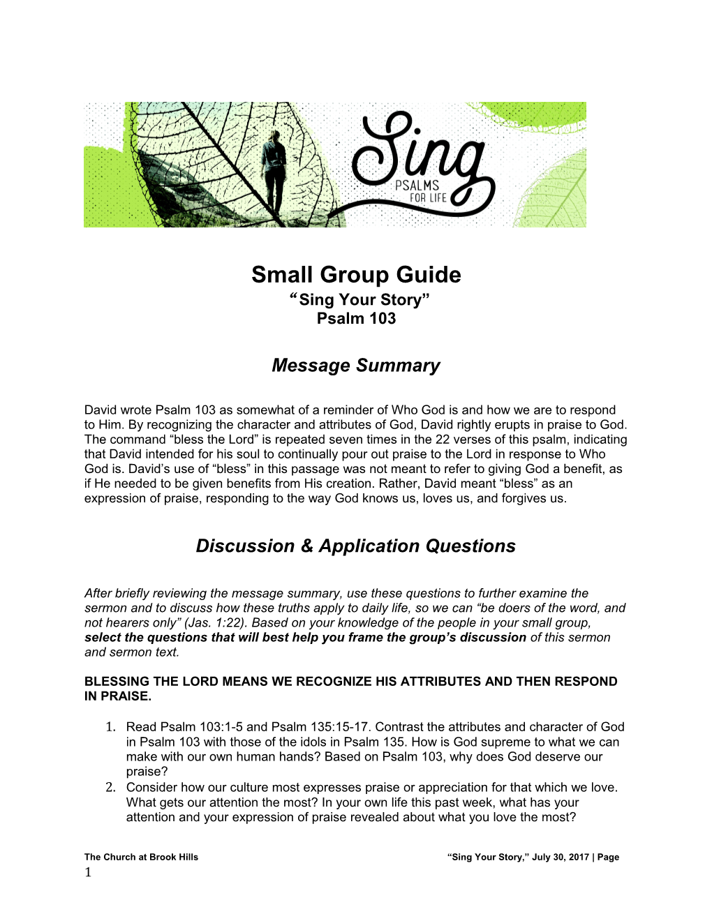 Small Group Guide s2