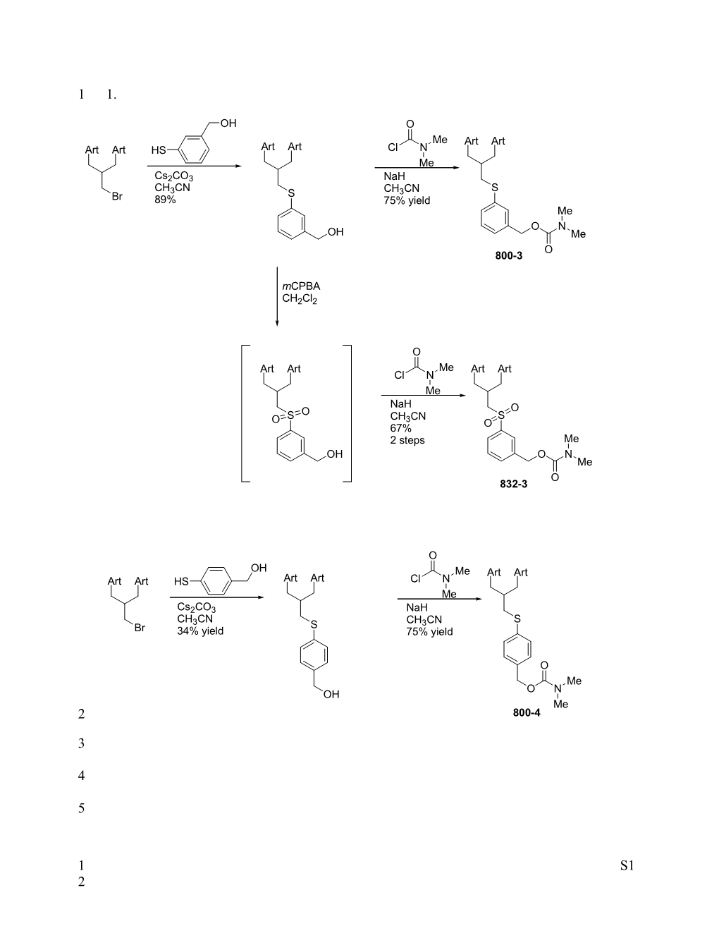 Synthesis of Dimer Sulfide 3-Benzylic Alcohol