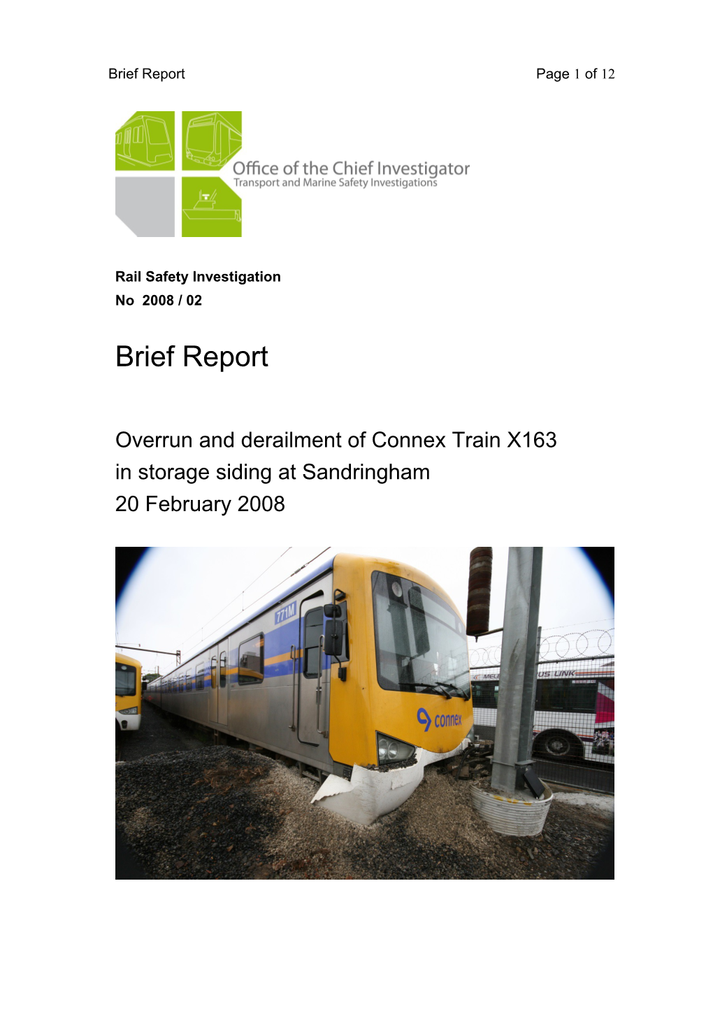 Rail Safety Investigation