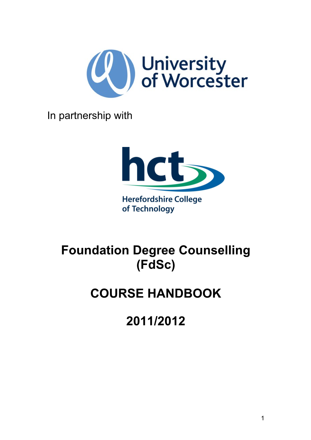 Proposed Template for Course Handbooks