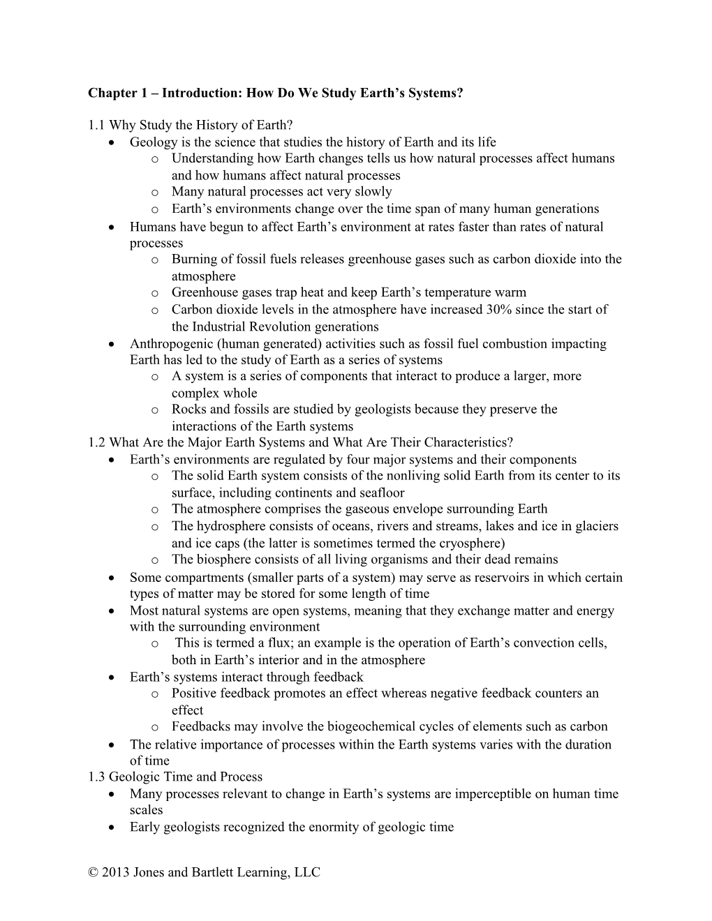 Chapter 1 Introduction: How Do We Study Earth S Systems?