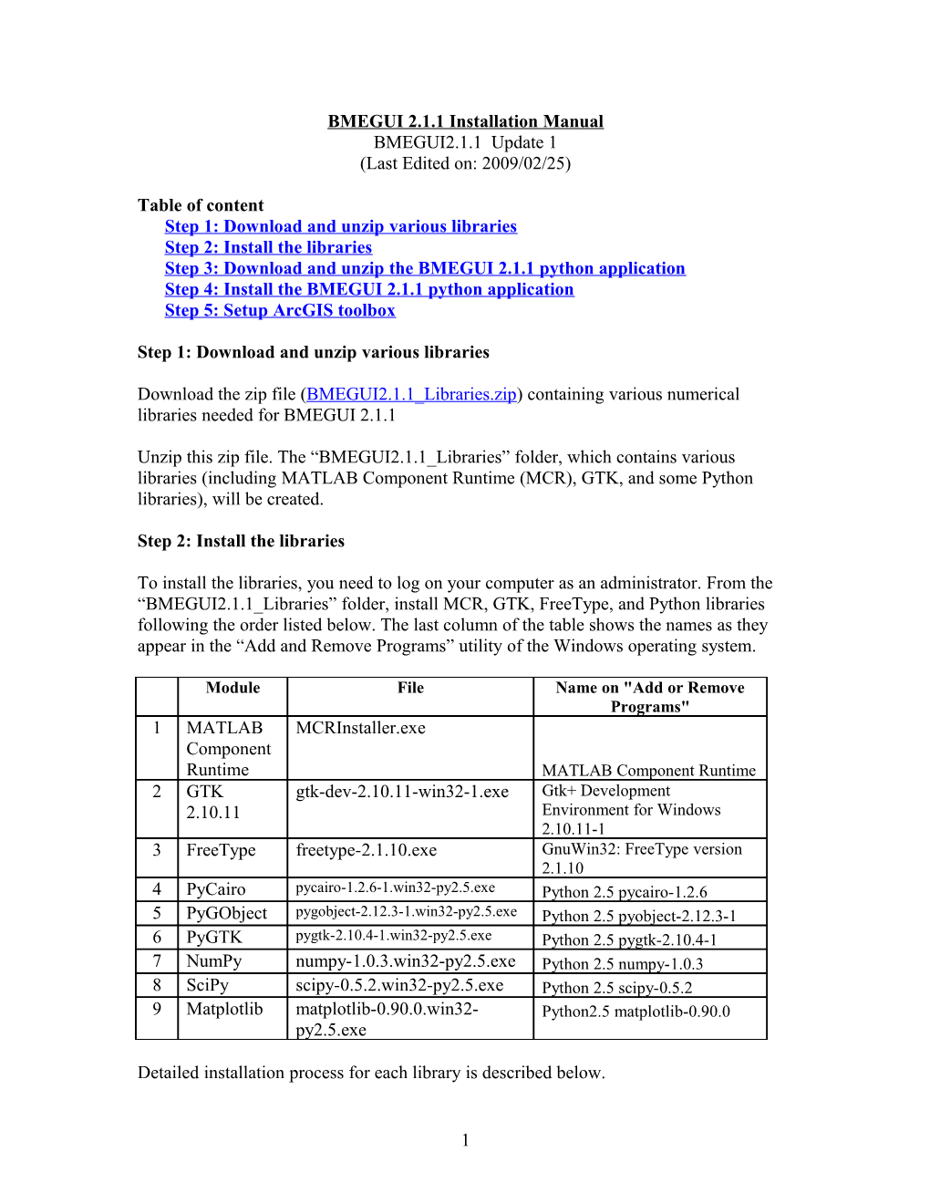 TGIS GUI Application Installation Manual