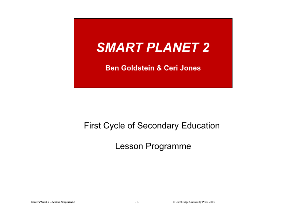 First Cycle of Secondary Education