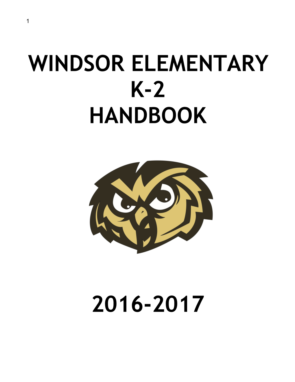 BAH Red-Line to Windsor Elementary Handbook (00144441)
