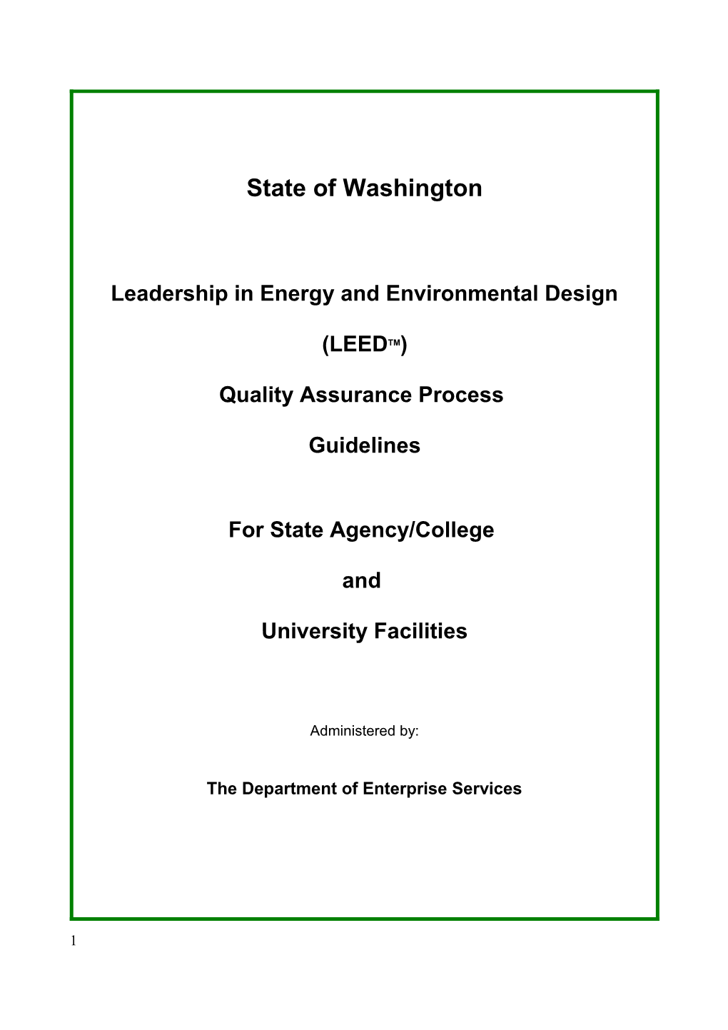 Leadership in Energy and Environmental Design