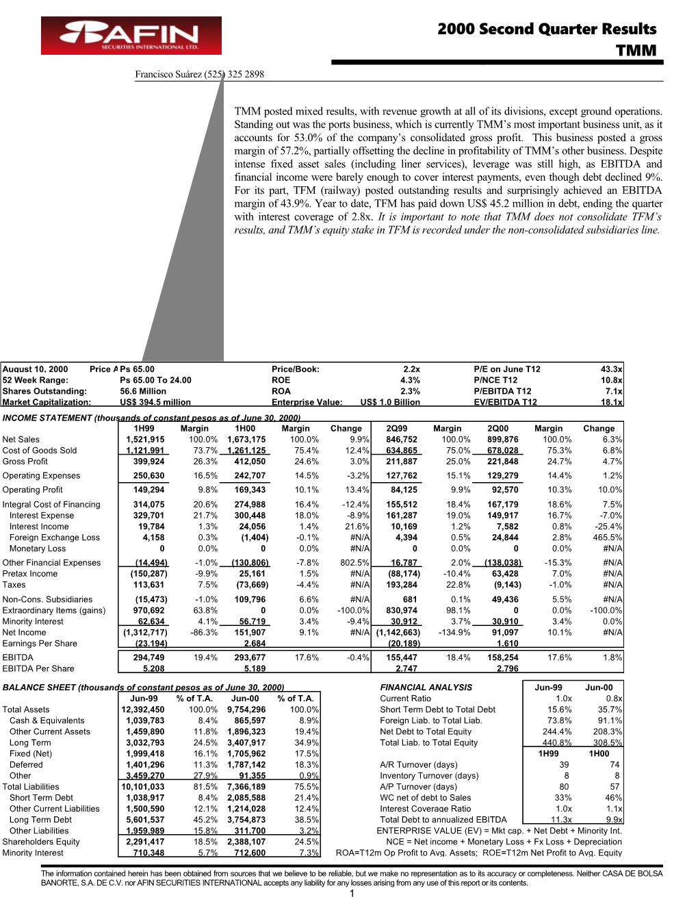 As 75% of Savia S Revenues Are Generated in Dollars and Given the Fact That the Company