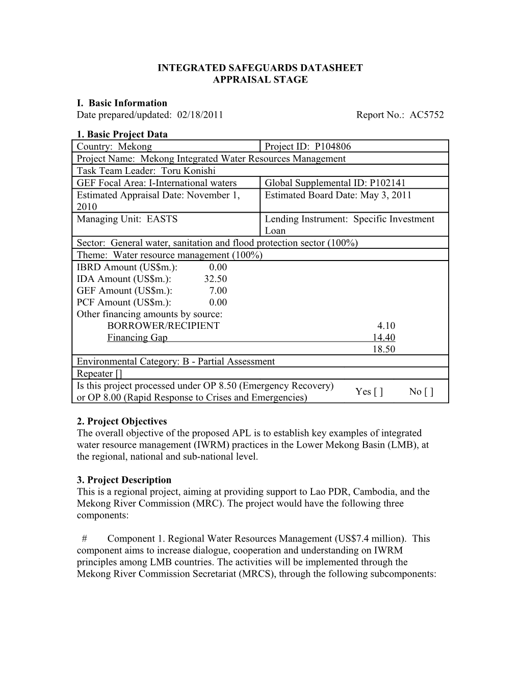 Integrated Safeguards Datasheet s9