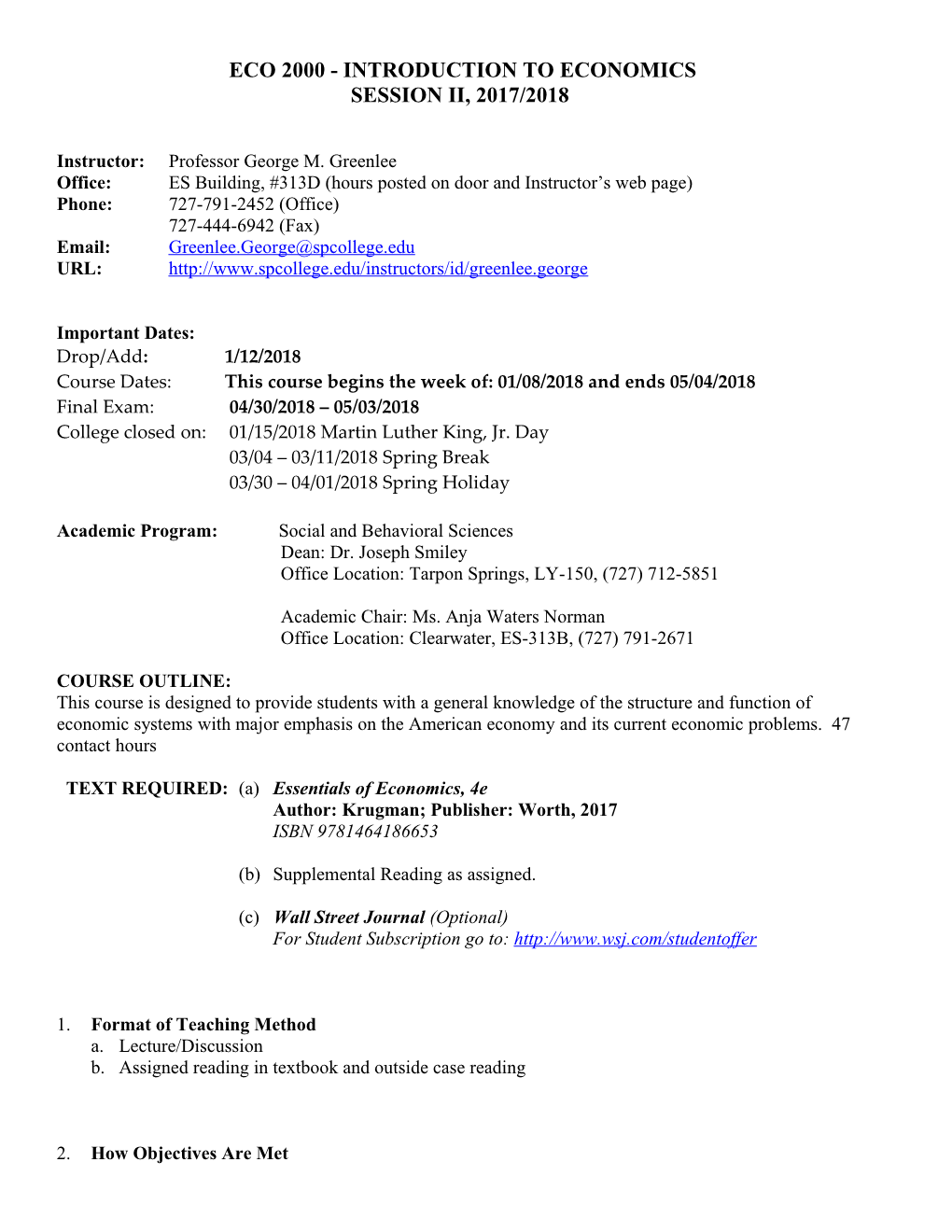 Eco 2013 Principles of Macroeconomics