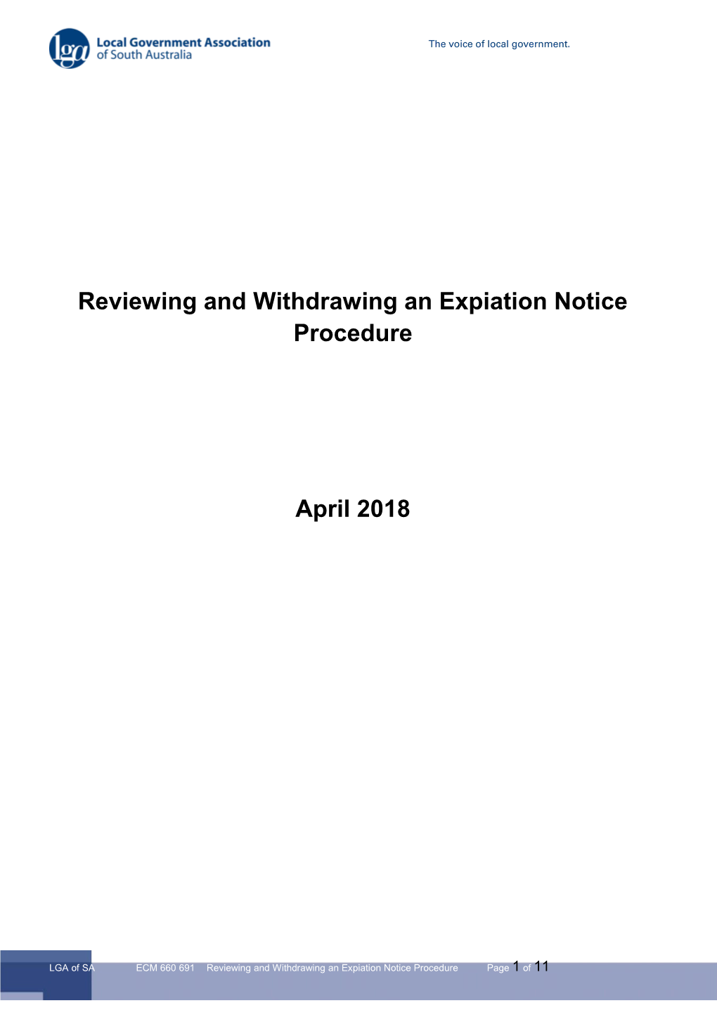 Reviewing and Withdrawing an Expiation Notice Procedure