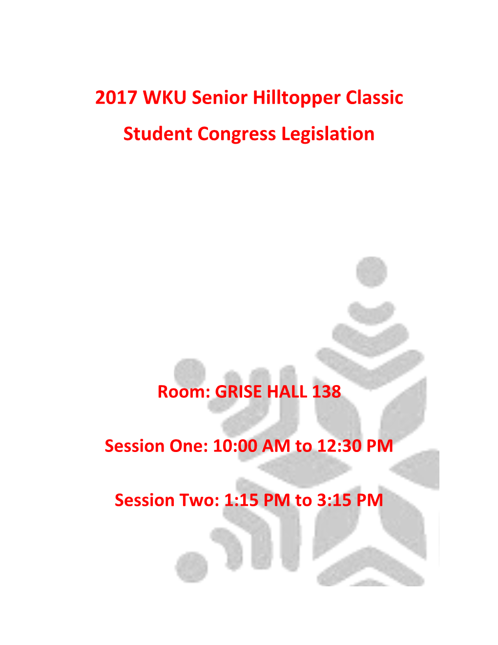 2017 WKU Senior Hilltopper Classic