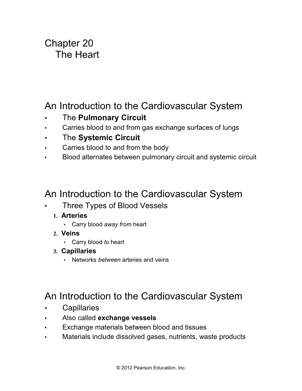 An Introduction to the Cardiovascular System