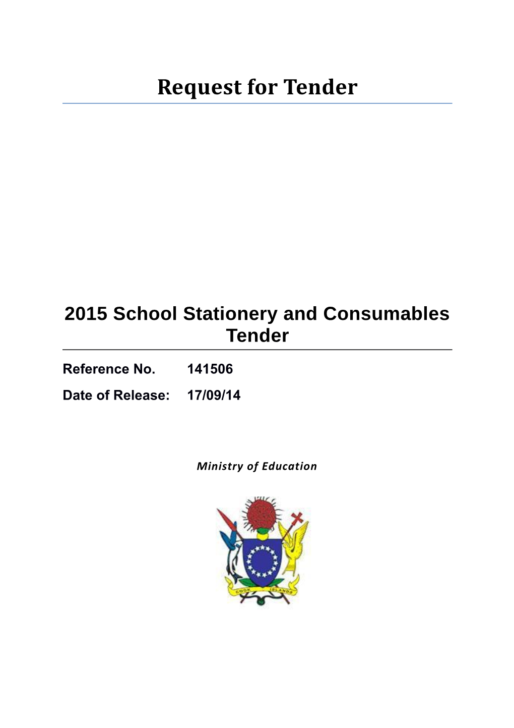 2015 School Stationery and Consumables Tender