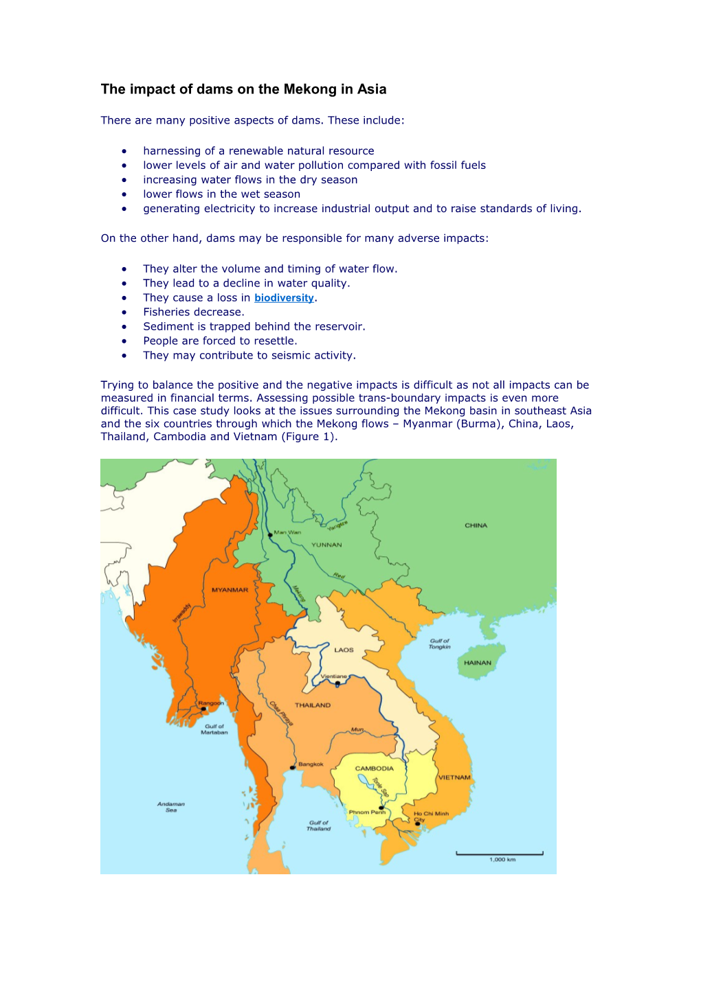 The Impact of Dams on the Mekong in Asia