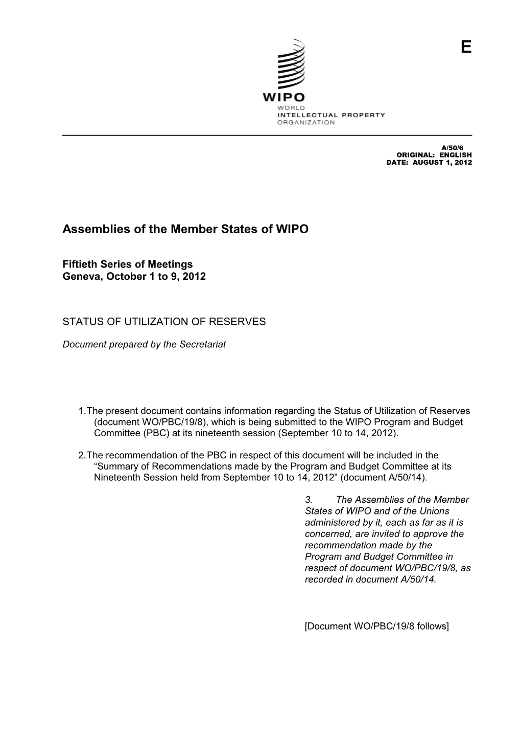 Assemblies of the Member States of WIPO s9