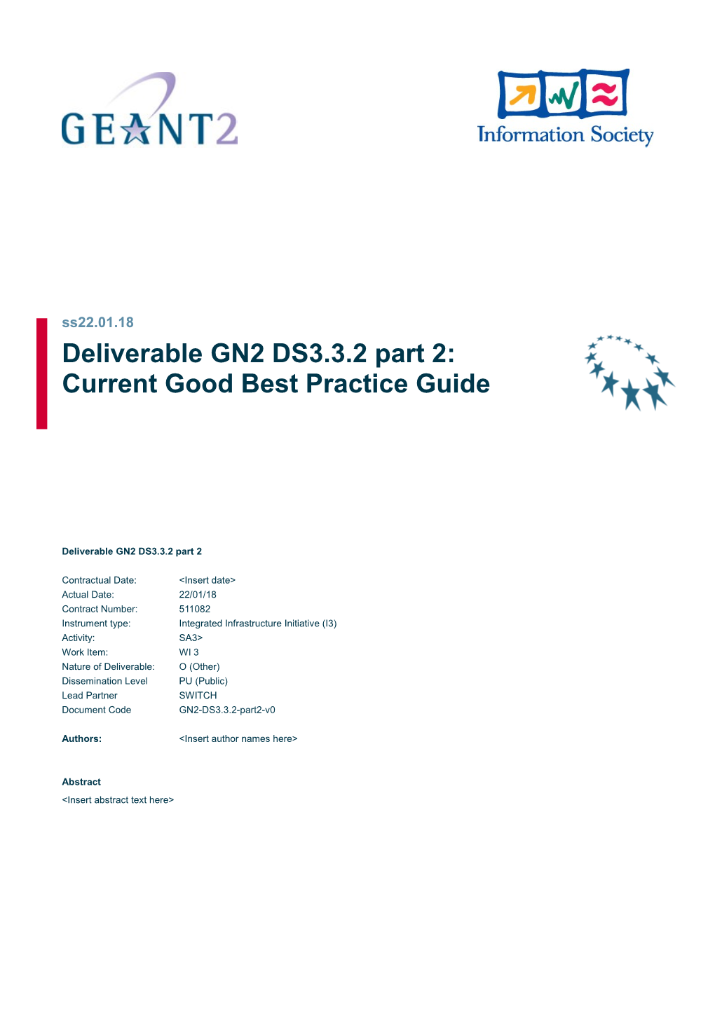 Current Good Best Practice Guide