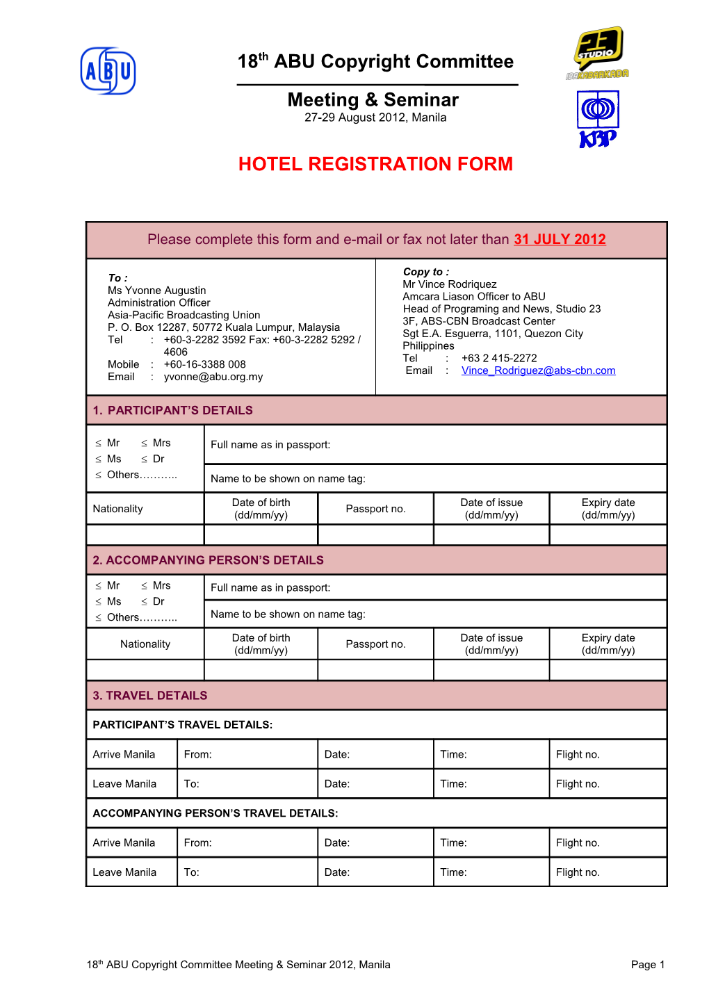 32Nd Abu Sports Group Meeting