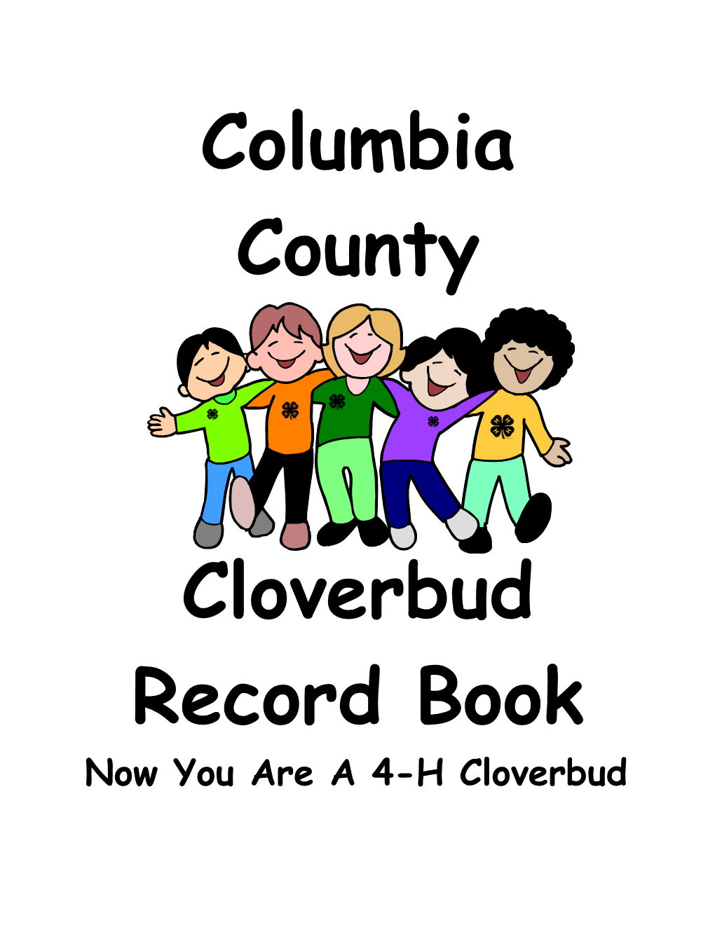 Now You Are a 4-H Cloverbud