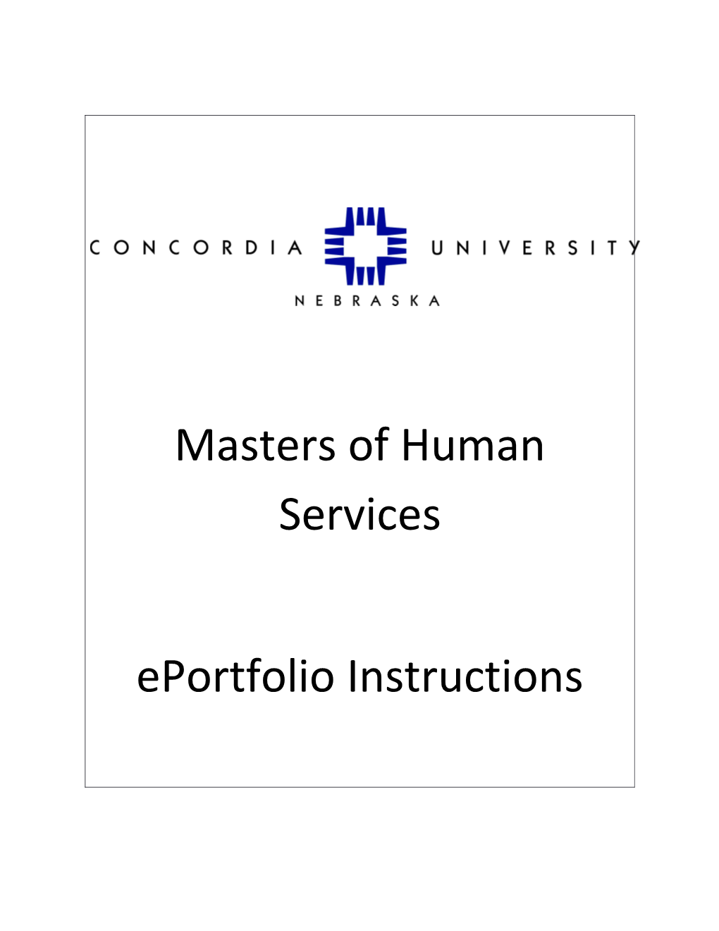 Masters of Human Services