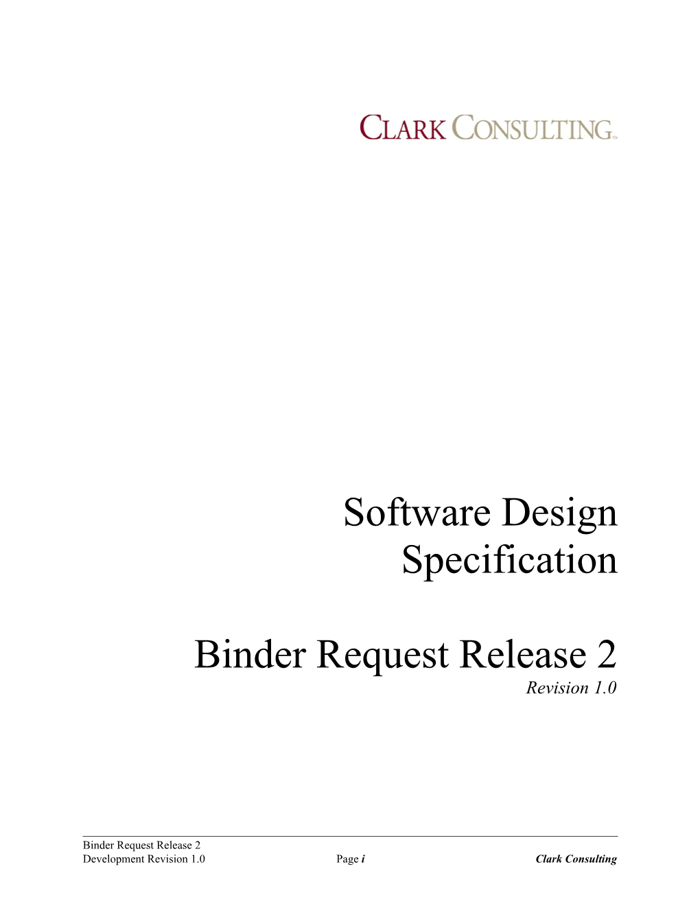 Software Design Specification Template