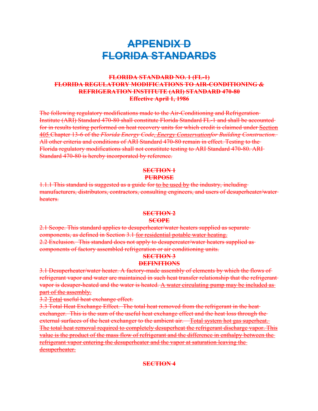 Florida Regulatory Modifications to Air-Conditioning &