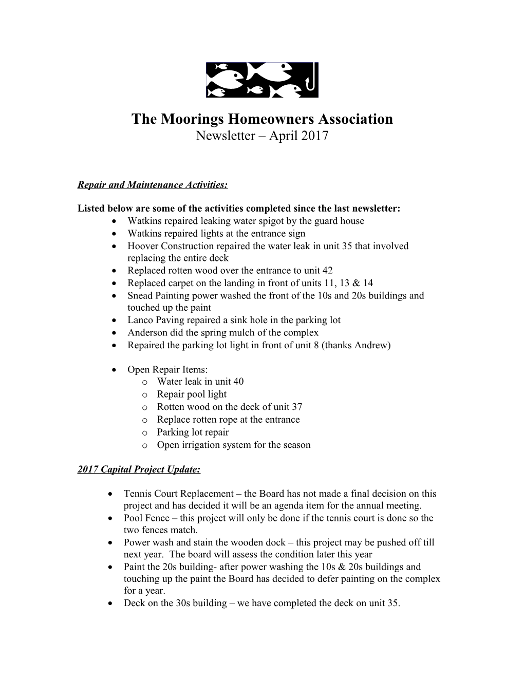 The Moorings Homeowners Association