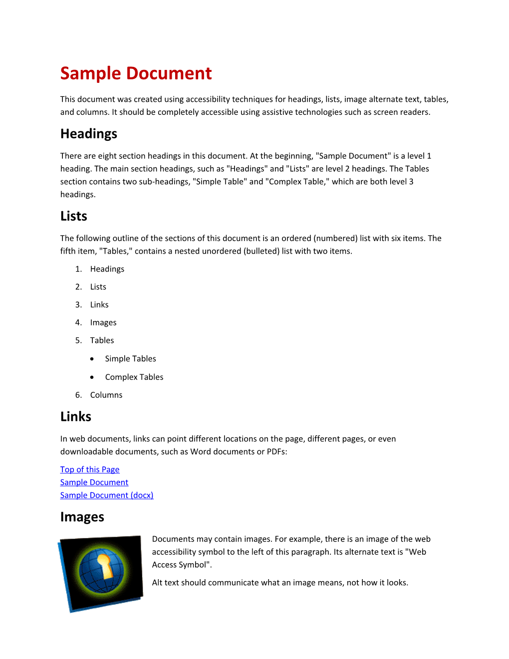 Sample Document s1