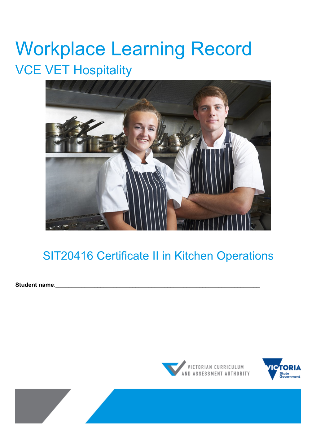 SIT20416 Certificate II in Kitchen Operations