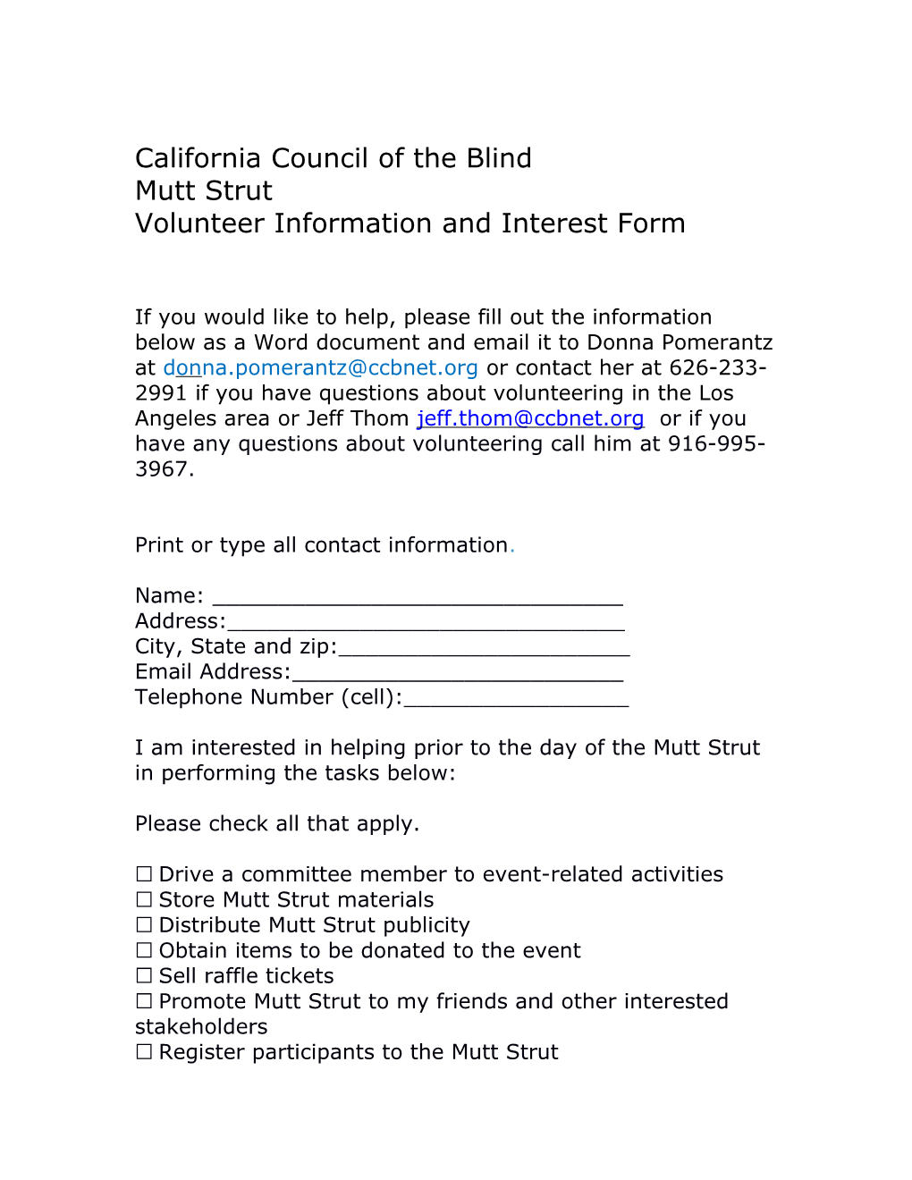 California Council of the Blind s1