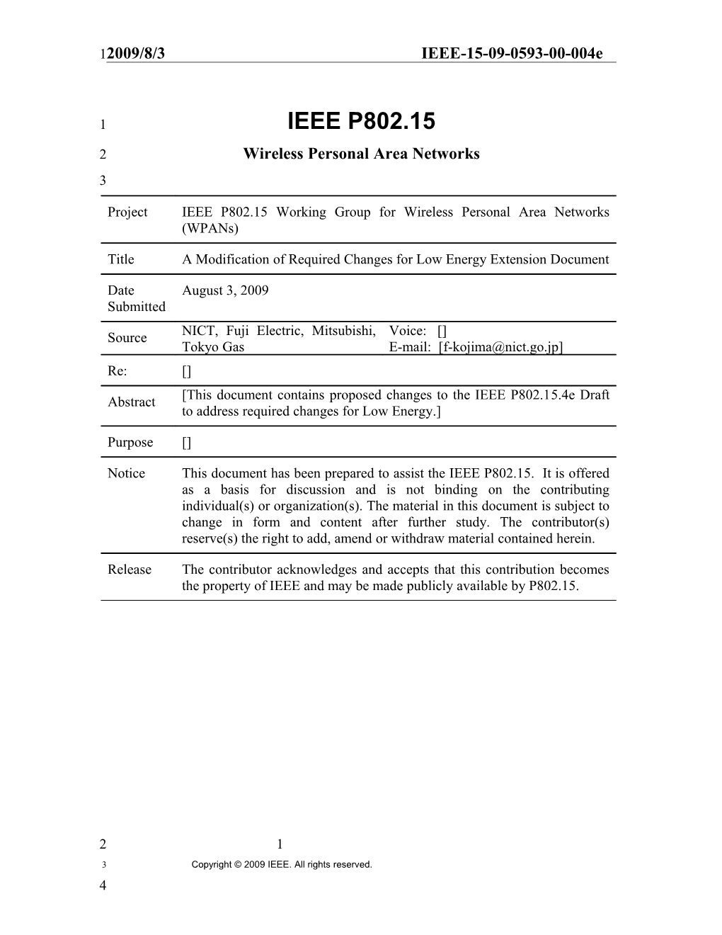 IEEE Standards - Draft Standard Template s3