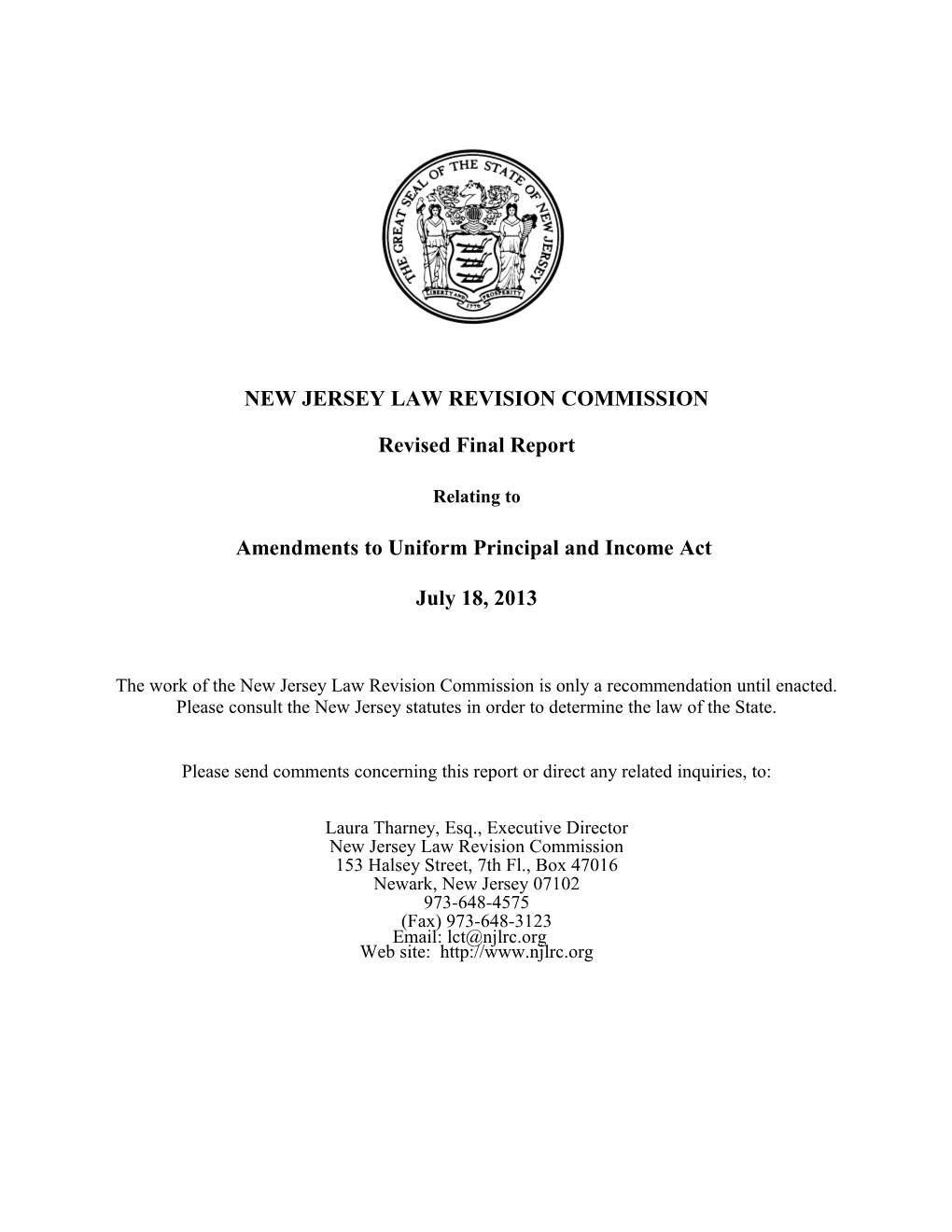 New Jersey Law Revision Commission s12